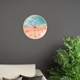thumbnail image 1 of Reloj de pared de 12 ", reloj de silencioso con , números arábigos, relojes nórdicos para decoración de oficina, cocina y dormit oro naranja Macarena reloj de pared silencioso, 1 of 7