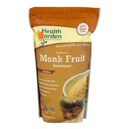 - Health Garden Monk Fruit Sweetener Golden, 3 Lb