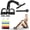 Black, variant on 2025 Upgrade Pedal Resistance Band,4-Tube Elastic Sit Up Pull Rope for Men and Women,Pedal Puller for Strength Training,Foot Resistance Rope for Physical Therapy with 5Pcs Exercise Bands