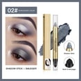thumbnail image 1 of Sombra de ojos, Regalos para Mujeres Lápiz de Sombra de Ojos de Alto Brillo Lápiz de Sombra de Ojos de Doble Punta con Forma de un Trazo, Lápiz de Sombra de Ojos Suave con Brillo en Crema Sombra de Oj, 1 of 2