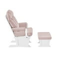 thumbnail image 2 of Suite Bebe Victoria Glider & Ottoman, White/Pink, 2 of 2