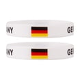 thumbnail image 1 of Stunning Germany Silicone Bracelet Souvenir 2PCS Set for Soccer Fans, 1 of 8