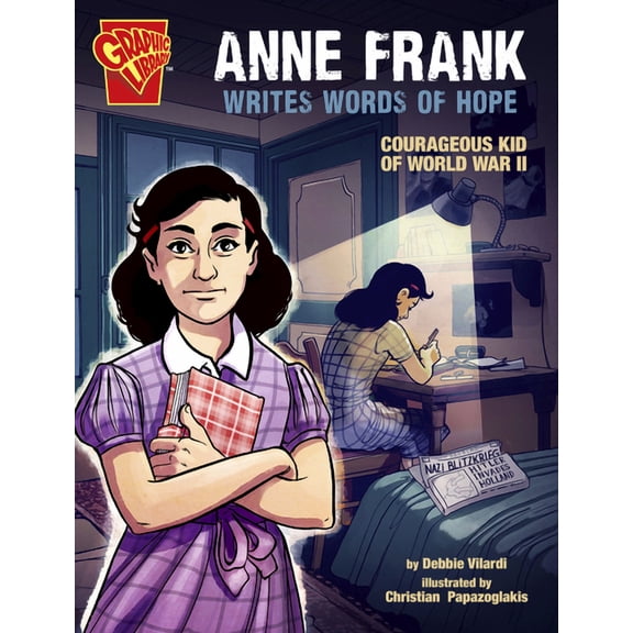Courageous Kids Anne Frank Writes Words of Hope: Courageous Kid of World War II, (Paperback)