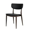 thumbnail image 3 of Sammy PU Faux Leather Dining Chair with Metal Black Frame – Set of 2 Sturdy Armless Side Chairs with Soft Upholstery, Modern Industrial Design, Comfortable Seating for Restaurants, Dining Rooms, Offic, 3 of 5