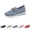 Blue, variant on longantii Orthopedic Shoes for Women Metal Chain Slip On Platform Tennis Sneakers Casual Mesh Breathable Low Top Flats Loafers Comfortable Lightweight Walking Shoes Black