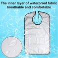 thumbnail image 4 of Baberos para adultos Baberos impermeables para comedor protectores de ropa lavables a máquina con recogedor de migas para mujeres mayores, 4 of 5