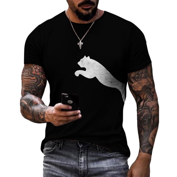 La Camiseta cheetah Hombres Foto Logo Ropa Impresión Diy Hecho A Medida No Se Desvanece Agrietado Jerseypangjing