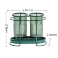 thumbnail image 2 of Caja de almacenamiento multifunción para palillos, escurridor para encimera, cocina y hogar. verde, 2 of 9