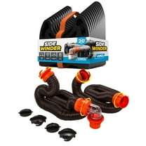 Camco RhinoFLEX 20 Feet Camper/RV Sewer Hose Kit with Sidewinder Hose Support