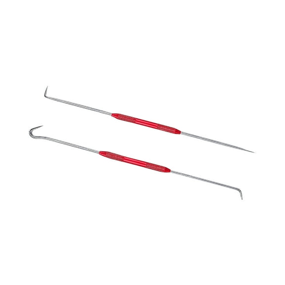 Todaioua 2-Pack Stainless Steel Crochet Hooks (0.6mm - 1.9mm) - Small Size Metal Crochet Needles for Embroidery, Knitting, Weaving, DIY Lace Yarn Craft Projects, Durable & Precise Crochet Tools