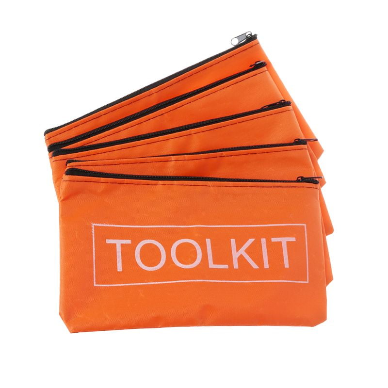 ESTONE 5pcs Zipper Storage Bags Waterproof Oxford Cloth Tool Bag Hardware Toolkits