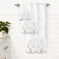 thumbnail image 3 of Popular Bath Monaco 3-Piece Towel Set Color: White Size: N/A, 3 of 4