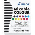 thumbnail image 4 of 6 BOXES: Pilot Parallel Pen Ink Refills for Calligraphy Pens, Assorted Colors, 12 Cartridges per Pack (77312), 4 of 8