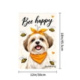 thumbnail image 4 of Amhnf Bee Happy Dog With Bees Garden Flag For Home Outdoor Garden Yard Decor 12x18 inch, 4 of 5