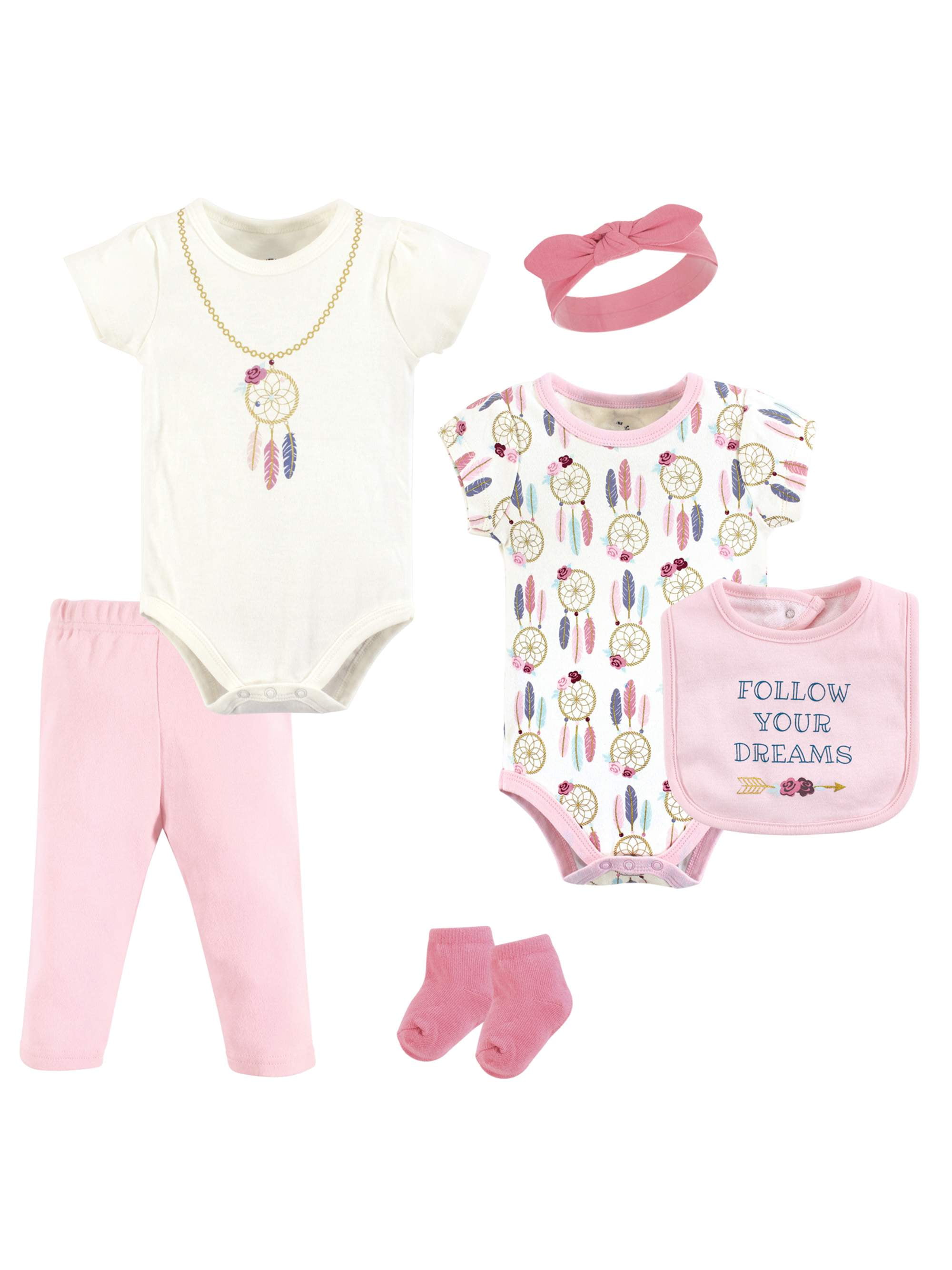 Little Treasures Layette Set 6pc (Baby Girls)