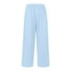 thumbnail image 4 of WILLBEST Pantalones Casuales de Verano para Mujer, de Lino, de Cintura Alta, con Cordón, Pierna Ancha, Cómodos y con Bolsillos para Viajar y Relajarse. Extra Grande, 4 of 4