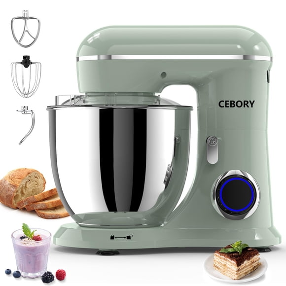 Batidora de pie CEBORY 6.5 qt 660 W 10 velocidades verde