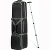 Golf Travel Bag with Adjustable Support Rod Soft Foldable Golf Club Travel Bags