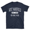 thumbnail image 1 of West Mansfield Ohio Classic Established Men's Cotton T-Shirt, 1 of 1