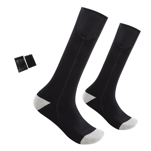 Calcetines eléctricos con calefacción Calcetines de calor para clima frío alimentados por batería para hombres y mujeres Montar al aire libre Camping Senderismo Montar Calcetines cálidos de invierno