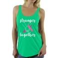 thumbnail image 1 of Awkward Styles Breast Cancer Awareness T-Shirt Stronger Together Racerback Tank Tops, 1 of 4