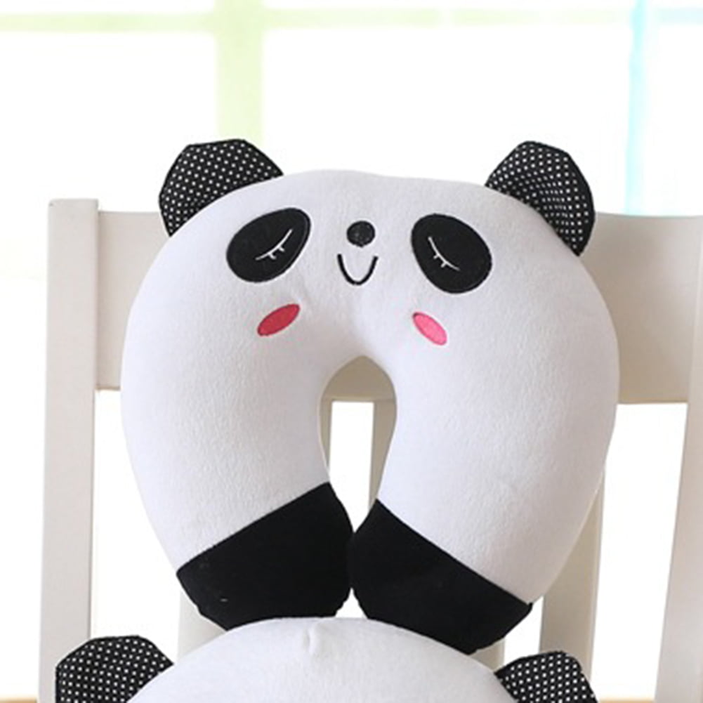 Panda Animal Travel Neck Pillow Soft and Comfy for Home and Travel by Car Train or Plane 
