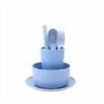 thumbnail image 1 of PEONAVET Baking Baking 6pc Bowl Cup Spoon Fork Chopsticks Tableware Portable Home Going Out Tableware Set, 1 of 6
