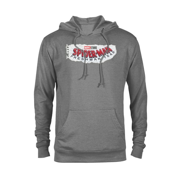Marvel Spider-Man: Freshman Year Logo - Pullover Hoodie for Adults – Customized-Graphite Heather