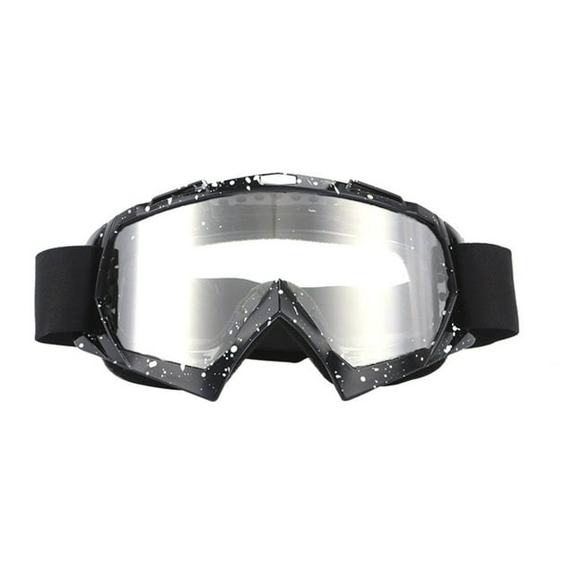 SNNROO Motorcycle Goggles Windproof Dirt Bike ATV Racing Goggles with Ski Goggles and Glasses Included