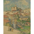 thumbnail image 2 of Paul Cézanne 20x24 Black Ornate Framed Double Matted Museum Art Print Titled: Gardanne (1885-86), 2 of 5