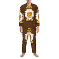 thumbnail image 3 of Sikiie Gnomes With Honey Mens Pajama Set, Soft Warm Long Sleeve Sleepwear, Cozy Button-Down Pjs for Men-Small, 3 of 7