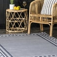 thumbnail image 3 of nuLOOM Lacie Multi Striped Machine Washable Indoor/Outdoor Area Rug, 5' x 8', Blue, 3 of 9