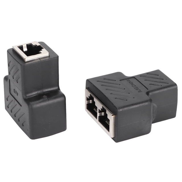 Divisor Ethernet, Divisor De Cable Ethernet Operación Simple RJ45 Ampliamente Utilizado Ahorro De Costos De 1 A 2 Vías Para TV Box Para Enrutador Para Cámara De Video