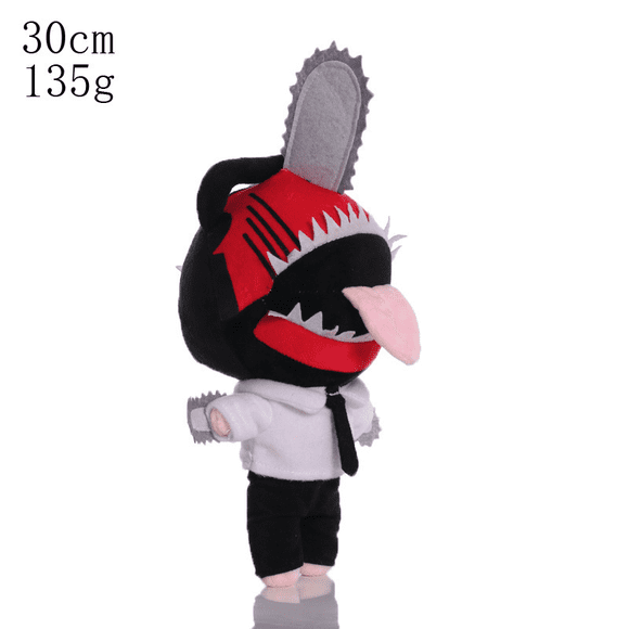 Chainsaw Man Pochita Plush Toy, 11.8 Inch Soft Stuffed Doll, Standing Pochita Figure for Fans & Collectors