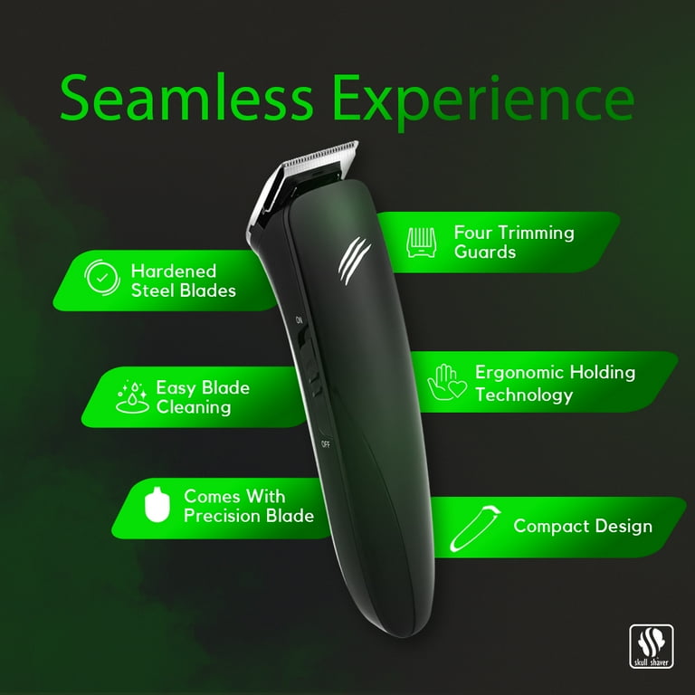 Skull Shaver Baby Beast Trimmer, Precision blade, 4 Comb