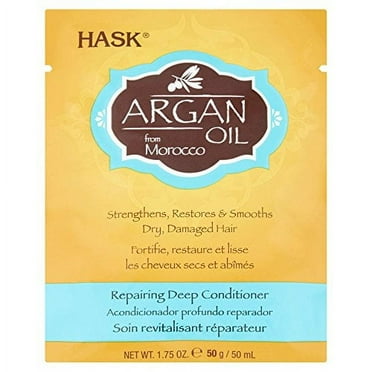 Hask Argan Oil From Morocco Repairing Deep Conditioner, Hair Treatment 1.75 oz (Pack of 2)