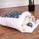 thumbnail image 2 of Saco de dormir cálido para gatos, cama extraíble para gatos, casa cálida para invierno para gatos, cama pequeña para mascotas, 2 of 4