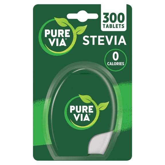 Pure Via Stevia Leaf Sweetener 300 Tablets 25.5g, Imported from Britain