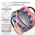 thumbnail image 5 of Haiem Beach with Palm Trees Printed Lunch Bag Women, Lunch Box Lunch Bag for Women, Small Leakproof Cute Lunch Tote Large Capacity Reusable Insulated Cooler Lunch Container, 5 of 6