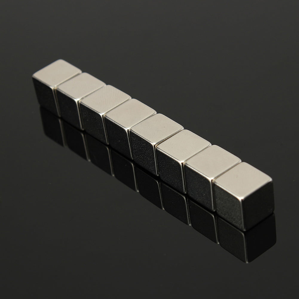 10x10x10mm N50 Rare Earth Block Cubic Square Super Strong Neodymium Magnets Blan 