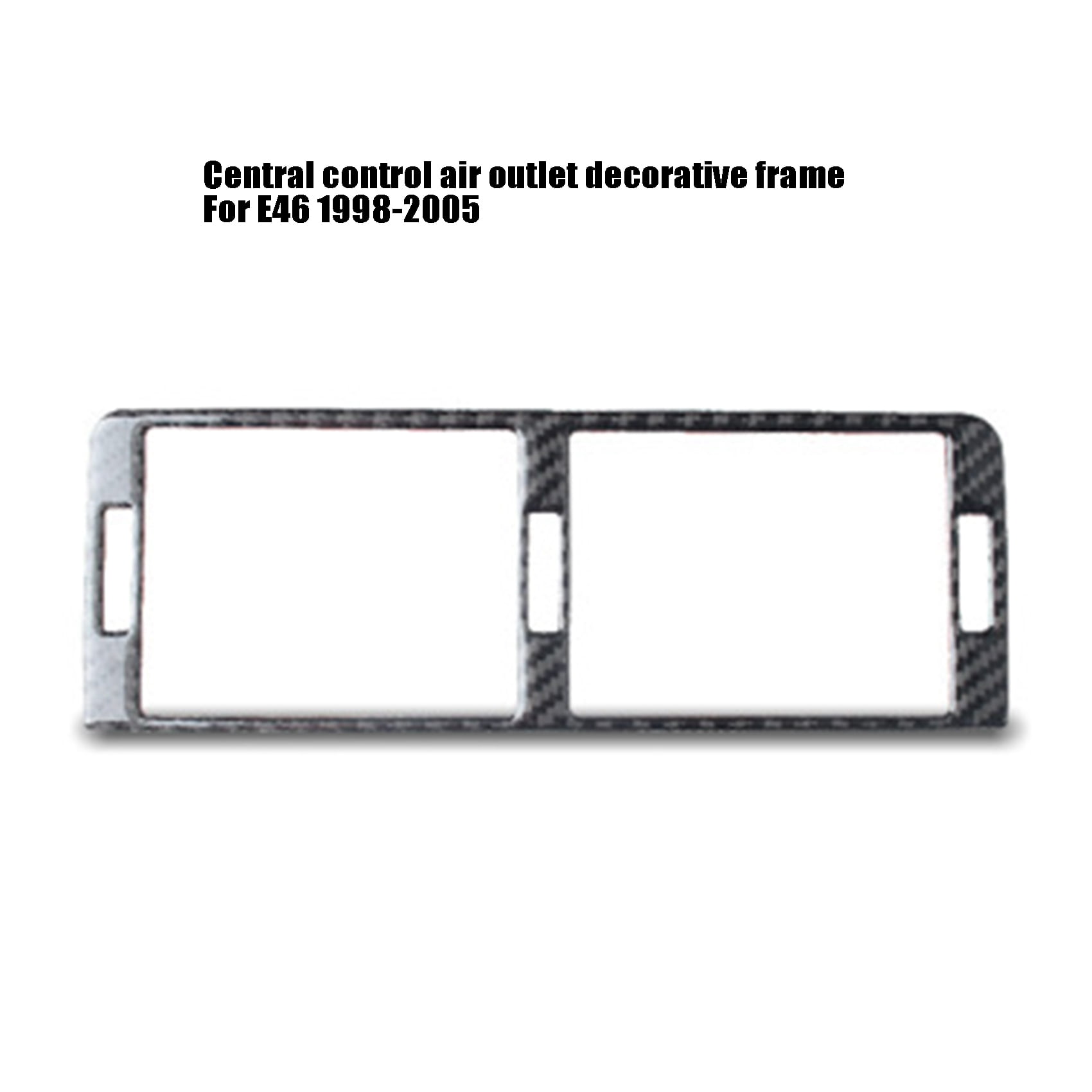 Carbon Fiber Console Air Vent Outlet Sticker Trim For BMW 3 Series E46 1998-2005