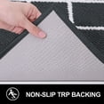 thumbnail image 3 of Buganda Extra Large Indoor Door Mat, 32"x 40", Non Slip Low-Profile Entrance Rug Front Inside Doormats Dirt Trapper Entry Door Rugs for Entryway, Dark Grey Diamond, 3 of 6
