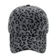 thumbnail image 2 of Clearance! Fdelink Baseball Hat Sun UV Protection Hat Fashion Women Men Breathable Leopard Adjustable Baseball Cap Hip Hop Hat Sun Hat Grey, 2 of 4