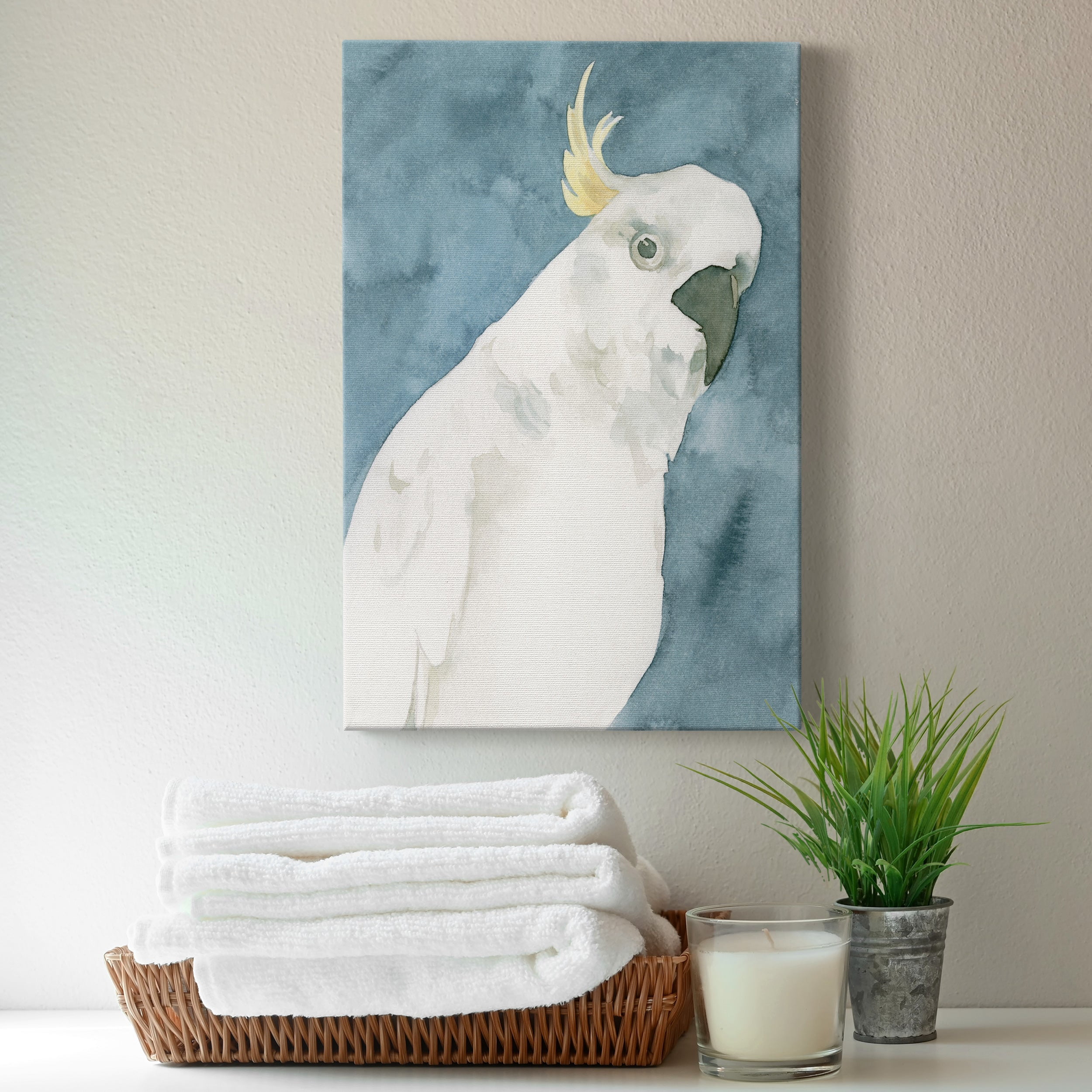 Cockatoo Portrait I Premium Gallery Wrapped Canvas - Ready to Hang