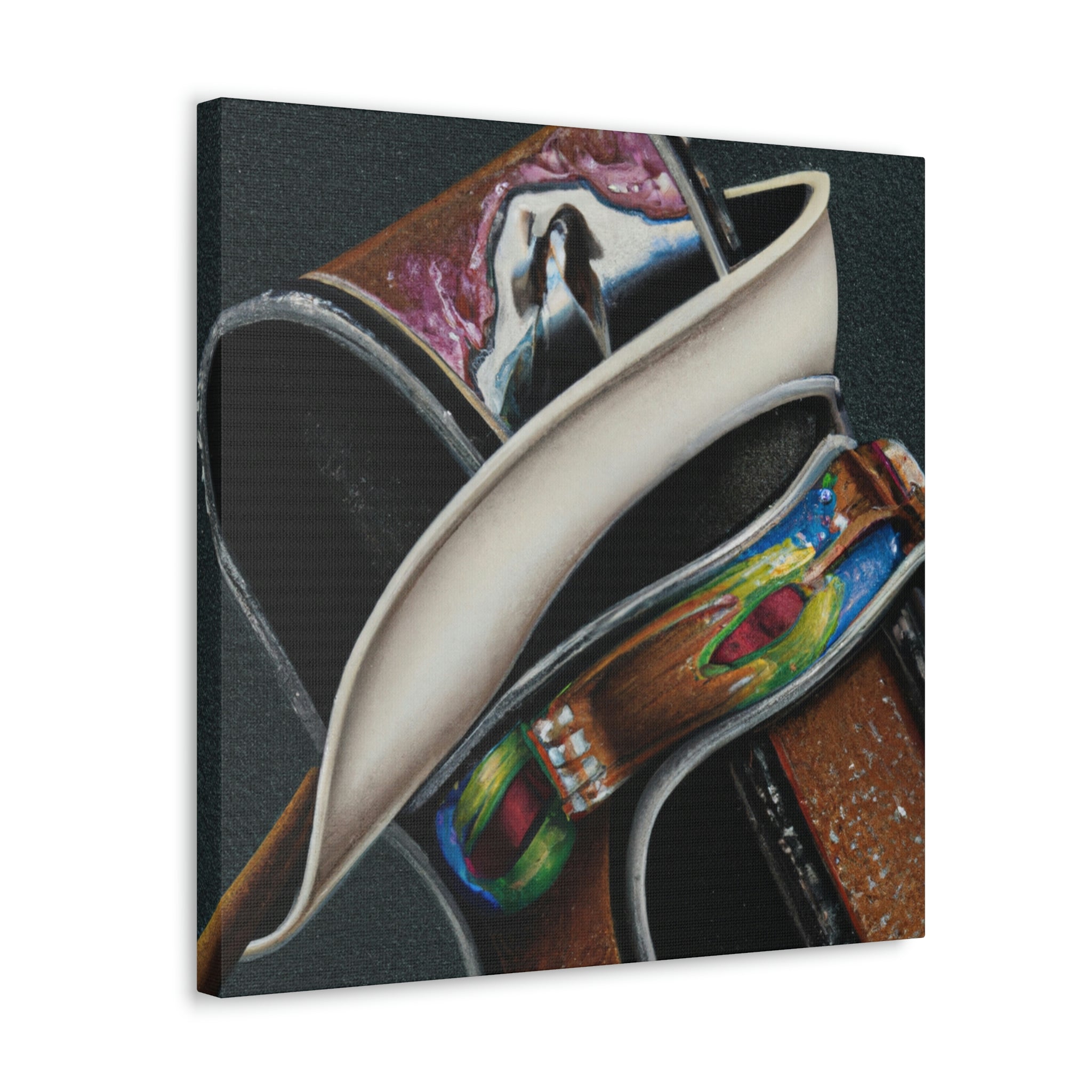 "Leather Holster Exposed. - Canvas