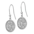 thumbnail image 2 of Leslie's 925 Sterling Silver Polished Preciosa Crystal Earrings; for Adults and Teens; for Women and Men, 2 of 3