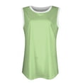 thumbnail image 4 of YDKZYMD Beach Cami Tank Tops for Women Solid Colors Sleeveless Tunic Tops Plus Size Scoop Neck Camisole Vacation 2024 Trendy T Shirts XL, 4 of 6
