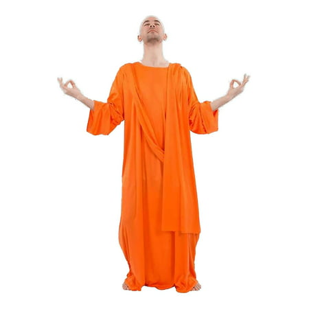 Orange Buddhist Monk Adult Costume Robe