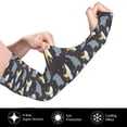 thumbnail image 3 of Sun Protection Arm Sleeves for Men Women, cute stingray star black Trendy Sleeves to Cover Arms with Thumb Hole Cooling Sleeve, 3 of 6