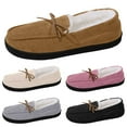 thumbnail image 4 of Oyedens House Shoes for Women Cozy Plush Lined Winter Warm Slip on Snow Loafers Boots Indoor Outdoor, 4 of 6